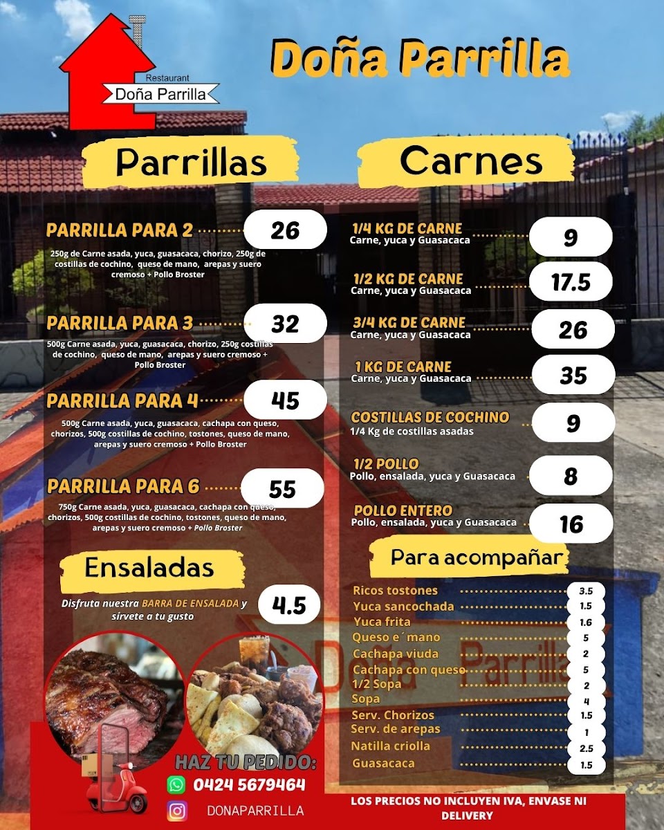 Menu Restaurante Doña Parrilla-1